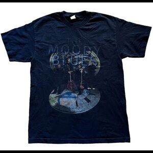 Vintage 1999 The Moody Blues Tour Shirt Double Side Graphic Retro Rock Giant